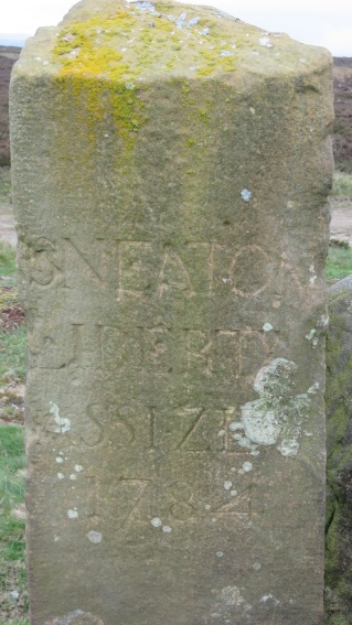 Stone markers from 1784